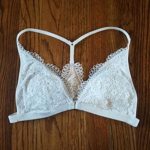 Victoria's Secret White Lace Racerback Bralette